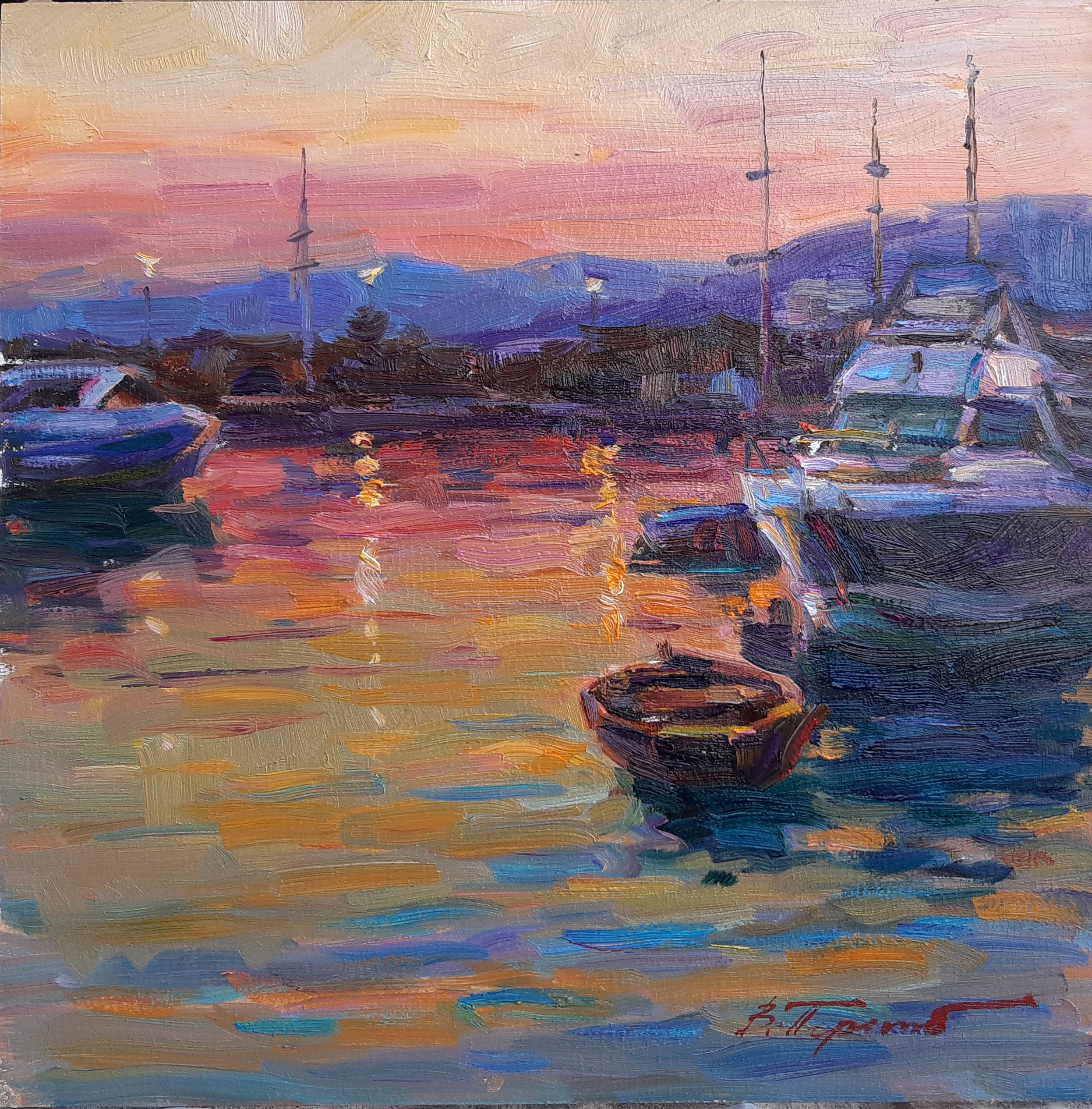Pereta Vyacheslav, Evening in the port Pereta Vyacheslav, Evening in the port