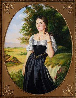 Gemälde, Portrait of Maria, Bulat Valeriy