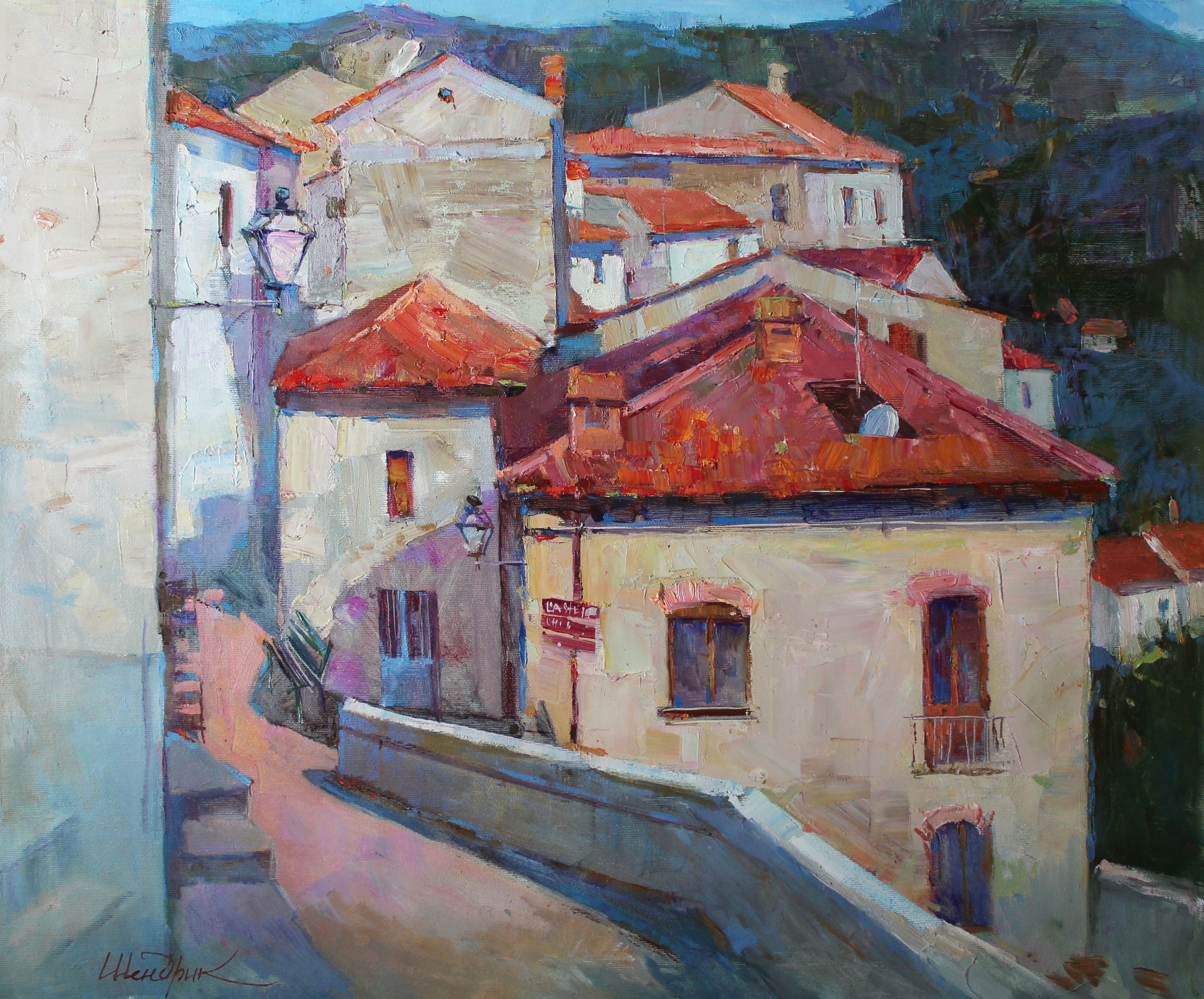 Tetiana Shendryk, Orange roofs of Valsinni Tetiana Shendryk, Orange roofs of Valsinni