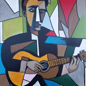 Gemälde, The guitar player, Morena MoBe