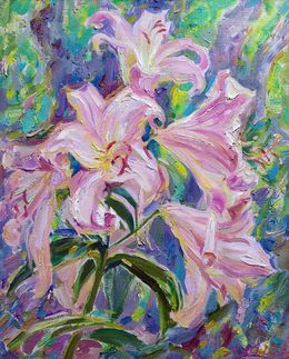 Painting, Pink Lilies, Pavlenko Leonid