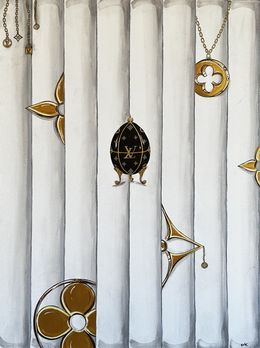 Painting, Faberge Egg LV, Vera Zvyagina