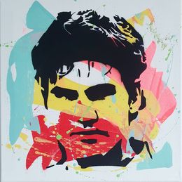 Painting, Roger Federer, PyB