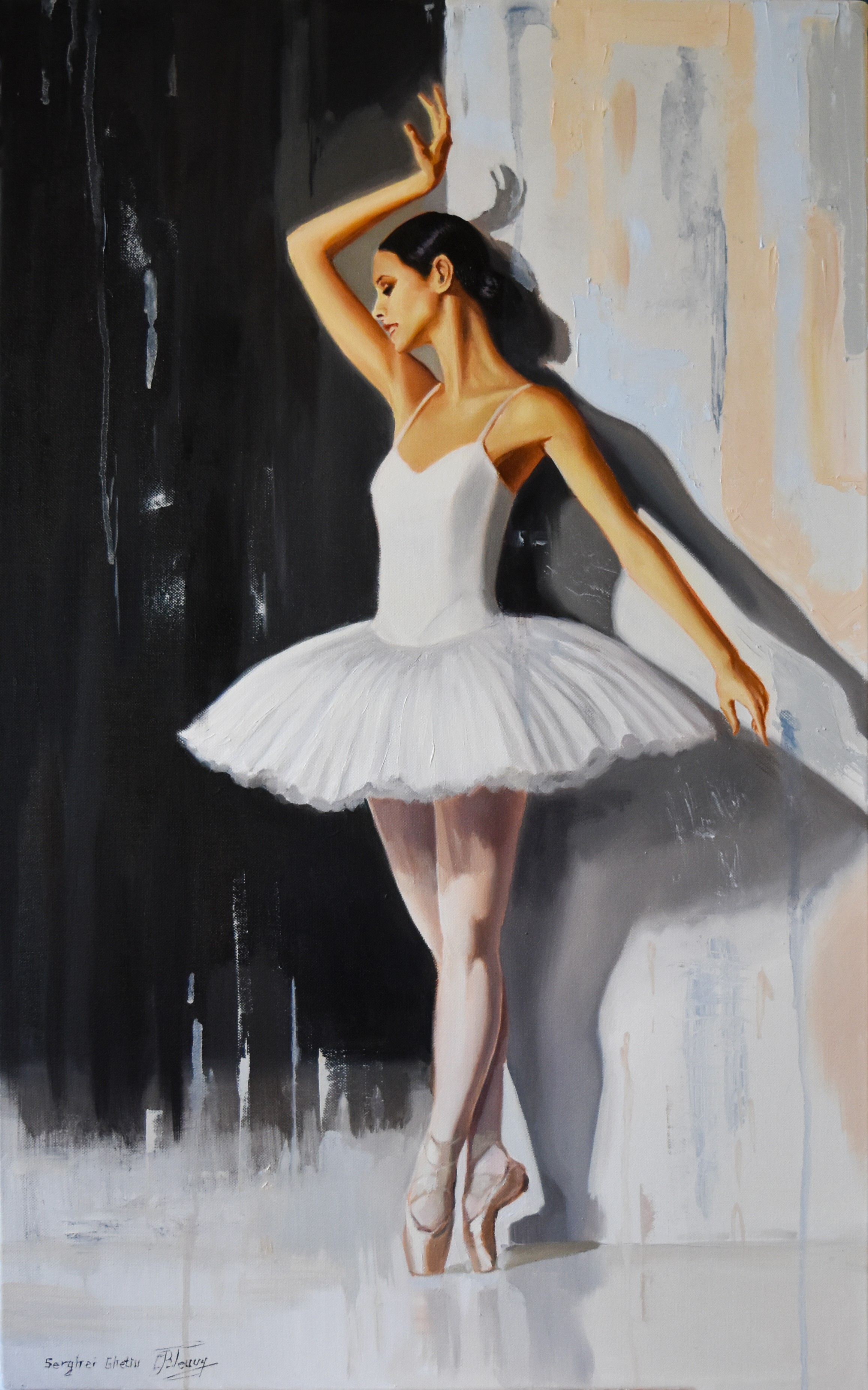 Serghei Ghetiu, Ballerina a white swan Serghei Ghetiu, Ballerina a white swan