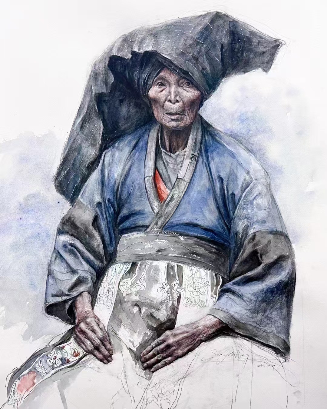 Zhi Rong Song, La dame centenaire du peuple ethnique Buyi Zhi Rong Song, La dame centenaire du peuple ethnique Buyi