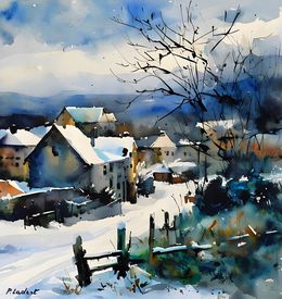 Print, Winter in my countryside, Pol Ledent