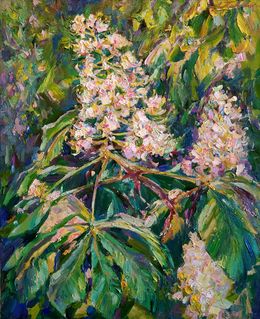 Painting, Blooming Chestnuts, Pavlenko Leonid