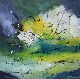 Painting, Green discovery, Pol Ledent