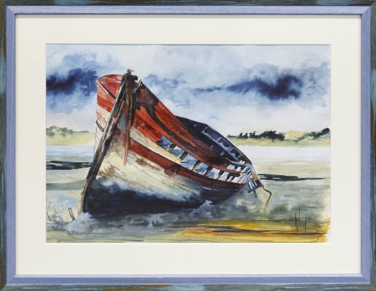 Claude Vergnaud dit Klod, Avant l'orage-2931 - Série bateaux échoués Claude Vergnaud dit Klod, Avant l'orage-2931 - Série bateaux échoués