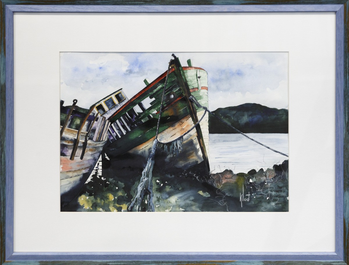 Claude Vergnaud dit Klod, Dernier port d'attache-3608 - Série bateaux échoués Claude Vergnaud dit Klod, Dernier port d'attache-3608 - Série bateaux échoués