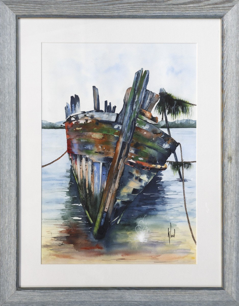 Claude Vergnaud dit Klod, Coque au repos-3447 - Série bateaux échoués Claude Vergnaud dit Klod, Coque au repos-3447 - Série bateaux échoués