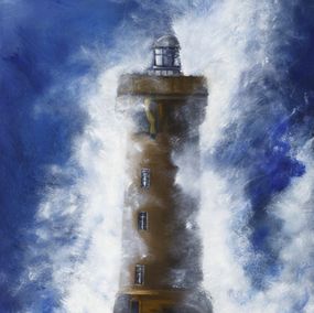 Gemälde, Phare du Four - Série paysage marin, Nath Brinon
