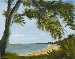 Gemälde, La plage des dames - Série paysage côtier, Nath Brinon