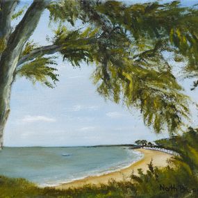 Gemälde, La plage des dames - Série paysage côtier, Nath Brinon
