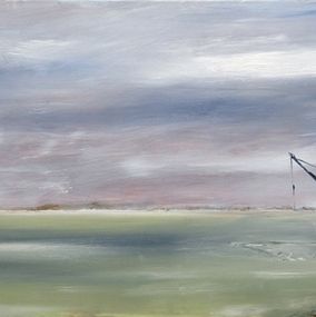 Gemälde, Pêcheries en Retz - Série paysage marin, Nath Brinon
