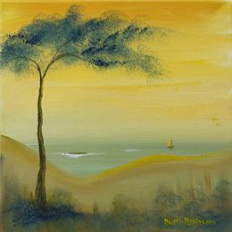 Gemälde, Dune d'or - Série paysage côtier, Nath Brinon