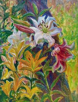 Painting, Blooming Lilies, Pavlenko Leonid