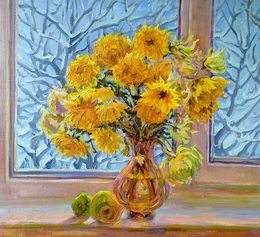Painting, Chrysanthemums, Pavlenko Leonid