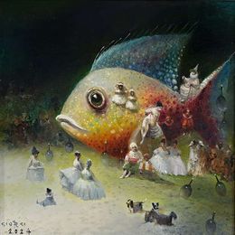 Peinture, Magical Fish, Giorgi Melikidze