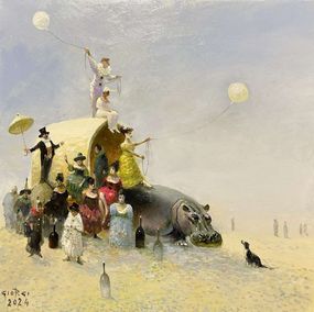 Gemälde, Hippopotamus, Giorgi Melikidze