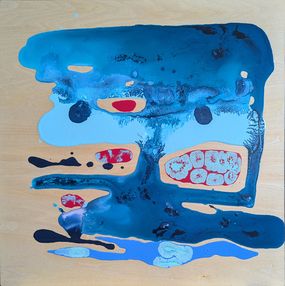 Painting, Les bleus pourpres, Autonne