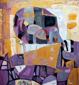 Painting, Lilac geometry, Shulyak Tatyana