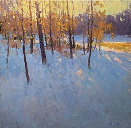 Gemälde, Winter sun, Andrei Belaichuk