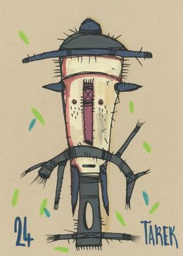 Zeichnungen, Masque totemic #5, Tarek