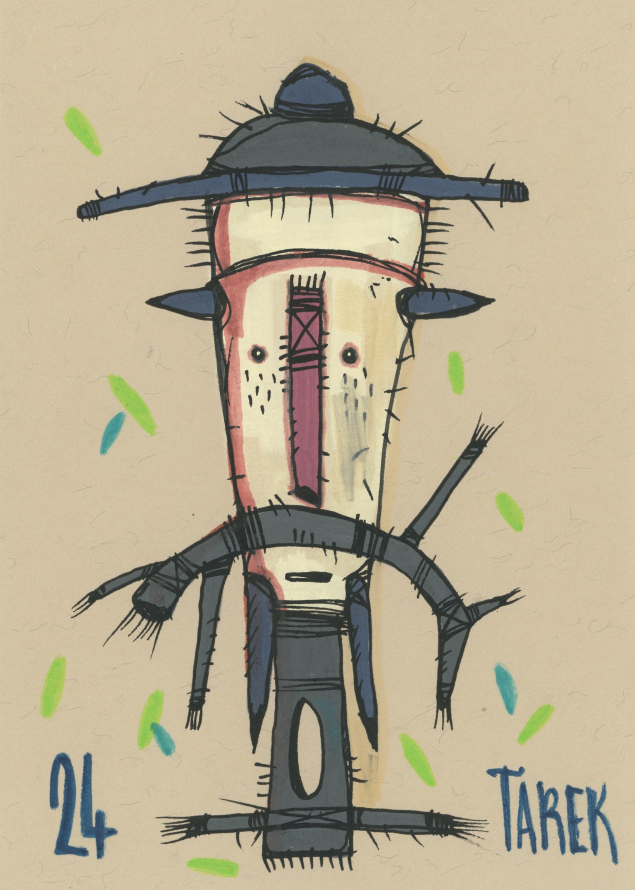 Tarek, Masque totemic #5 Tarek, Masque totemic #5