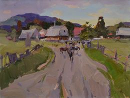 Gemälde, Herd of Cows, Alexander Shandor