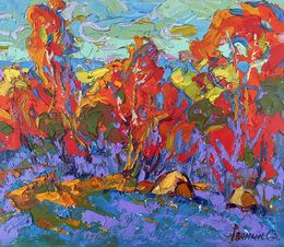 Gemälde, Crimson evening, Ivanyuk Oleksiy