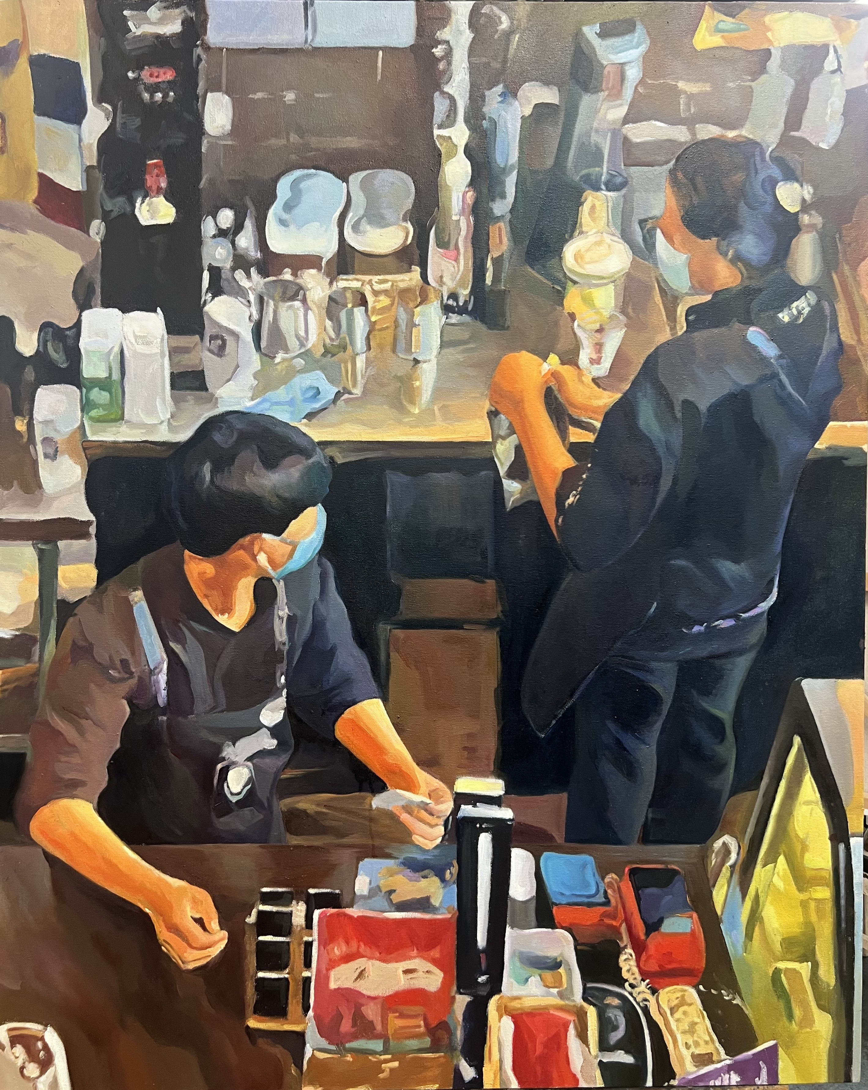 Yi Yi, Série : Sur mon chemin - Tableau No 1 Yi Yi, Série : Sur mon chemin - Tableau No 1