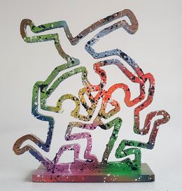 Sculpture, 3 Acrobates Haring, Spaco