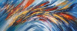 Peinture, Slim: blue magenta gold 3, Peter Nottrott