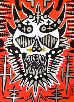 Painting, Heavy metal skull, Dr. Love