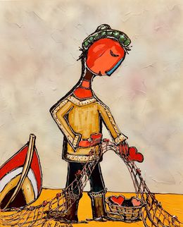 Gemälde, Petit pêcheur, Max Rovira