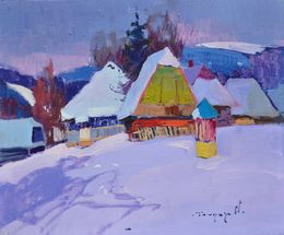 Painting, Frosty Evening, Alexander Shandor