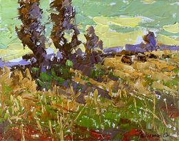 Painting, Shepherd outside the village, Ivanyuk Oleksiy
