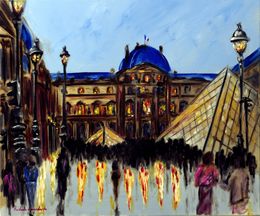 Painting, Louvre Museum in Paris, Ruslana Levandovska