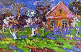 Painting, The garden has blossomed, Ivanyuk Oleksiy
