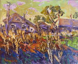 Painting, Rustic yellow sunset, Ivanyuk Oleksiy