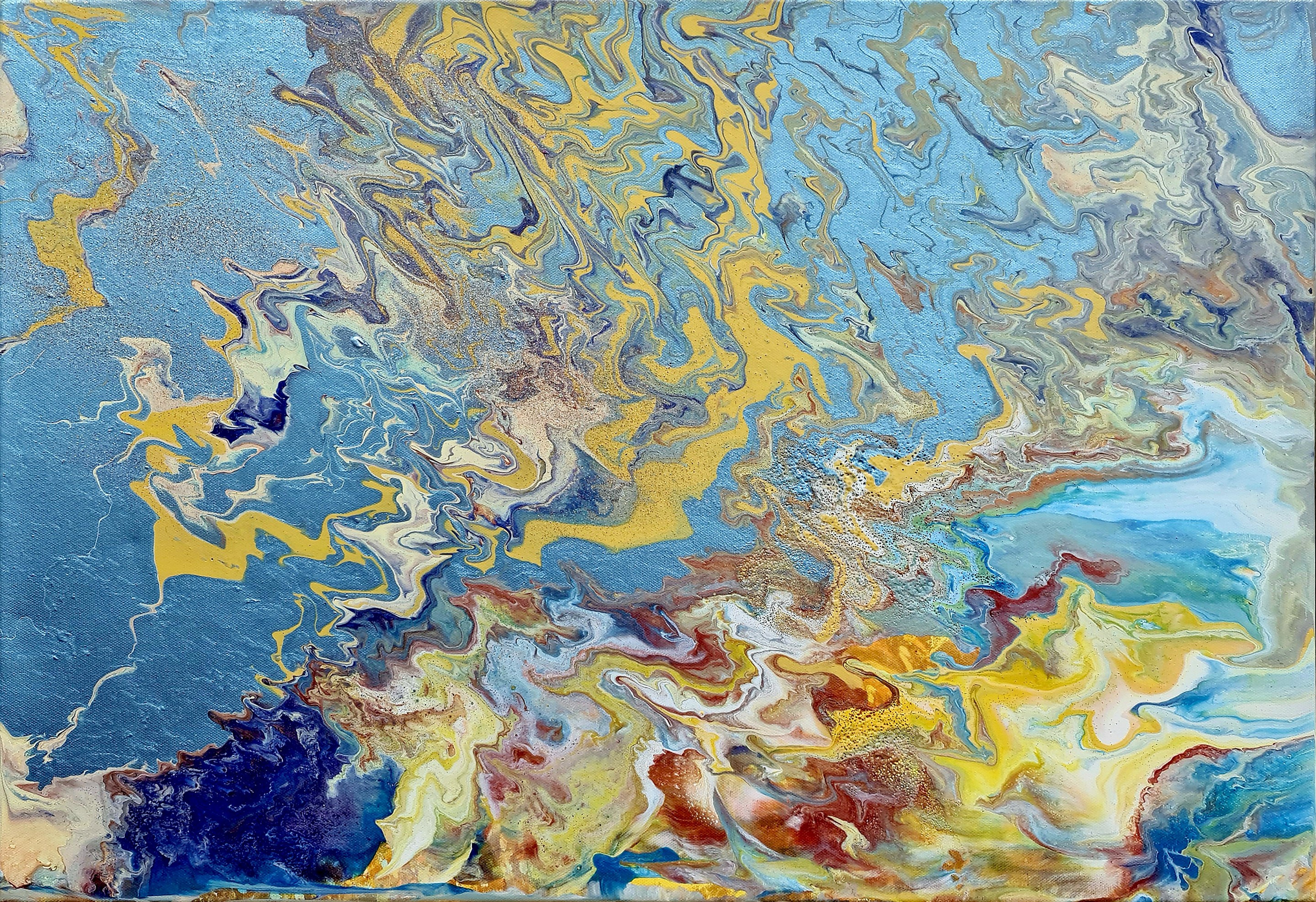 Lilya Volskaya, North Northwest Passage - blue abstraction Lilya Volskaya, North Northwest Passage - blue abstraction