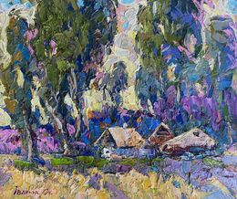 Painting, Quiet morning near the village, Ivanyuk Oleksiy