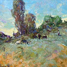 Painting, In the spring meadows, Ivanyuk Oleksiy