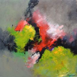 Painting, Red feeling, Pol Ledent