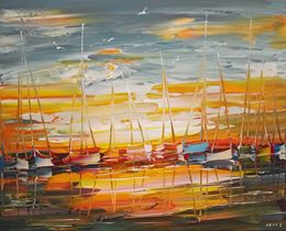 Peinture, At the Edge - I see Her - She is Here (Au Bord - Je la Vois - Elle Est Là), Janusz Kik