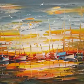 Peinture, At the Edge - I see Her - She is Here (Au Bord - Je la Vois - Elle Est Là), Janusz Kik