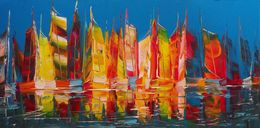 Peinture, Regatta - My Lover Comes Back to Me (La Régate - Mon Amante Me Revient), Janusz Kik