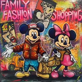 Gemälde, Family Fashion Shopping, Roman Kozhokin