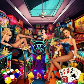 Gemälde, Play boy, Miss Mouse